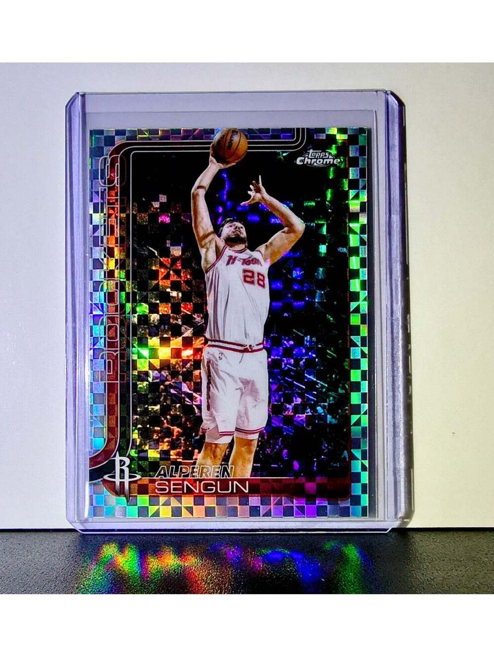 Alperen Sengun 2025-26 NBA Topps Chrome Update X-Fractor #38 Card Rockets